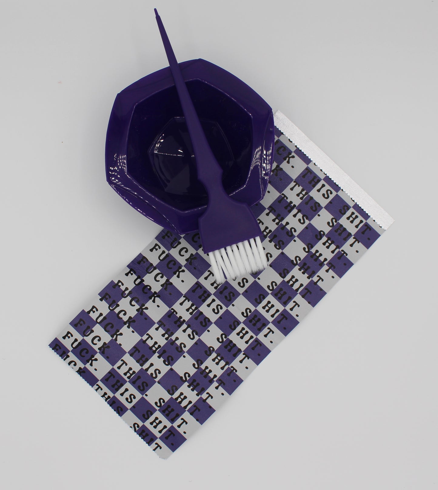 Purple Checkers Foil