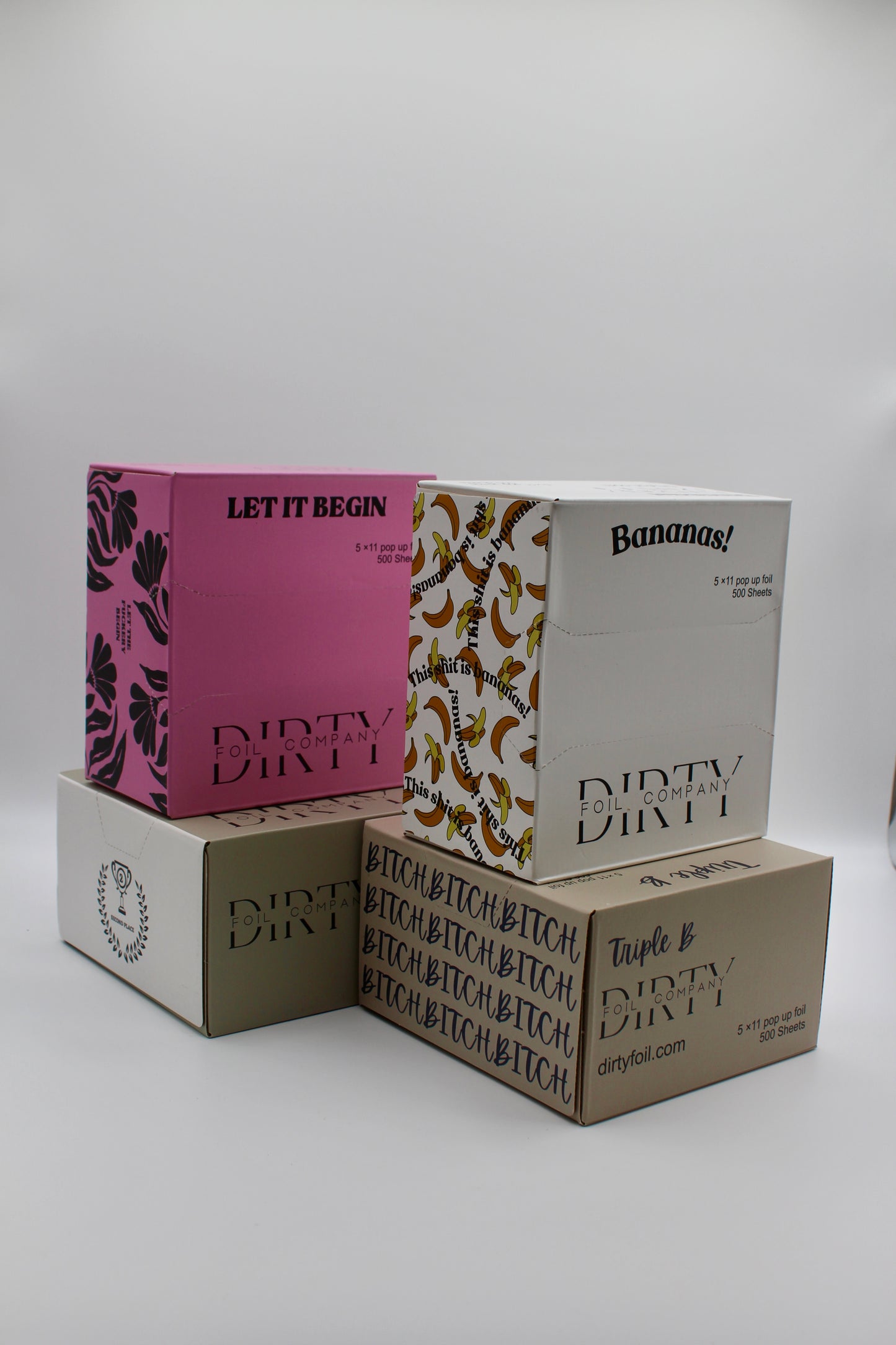 4 Box Package- Triple B, Second Place, Let It Begin, and Bananas Foil