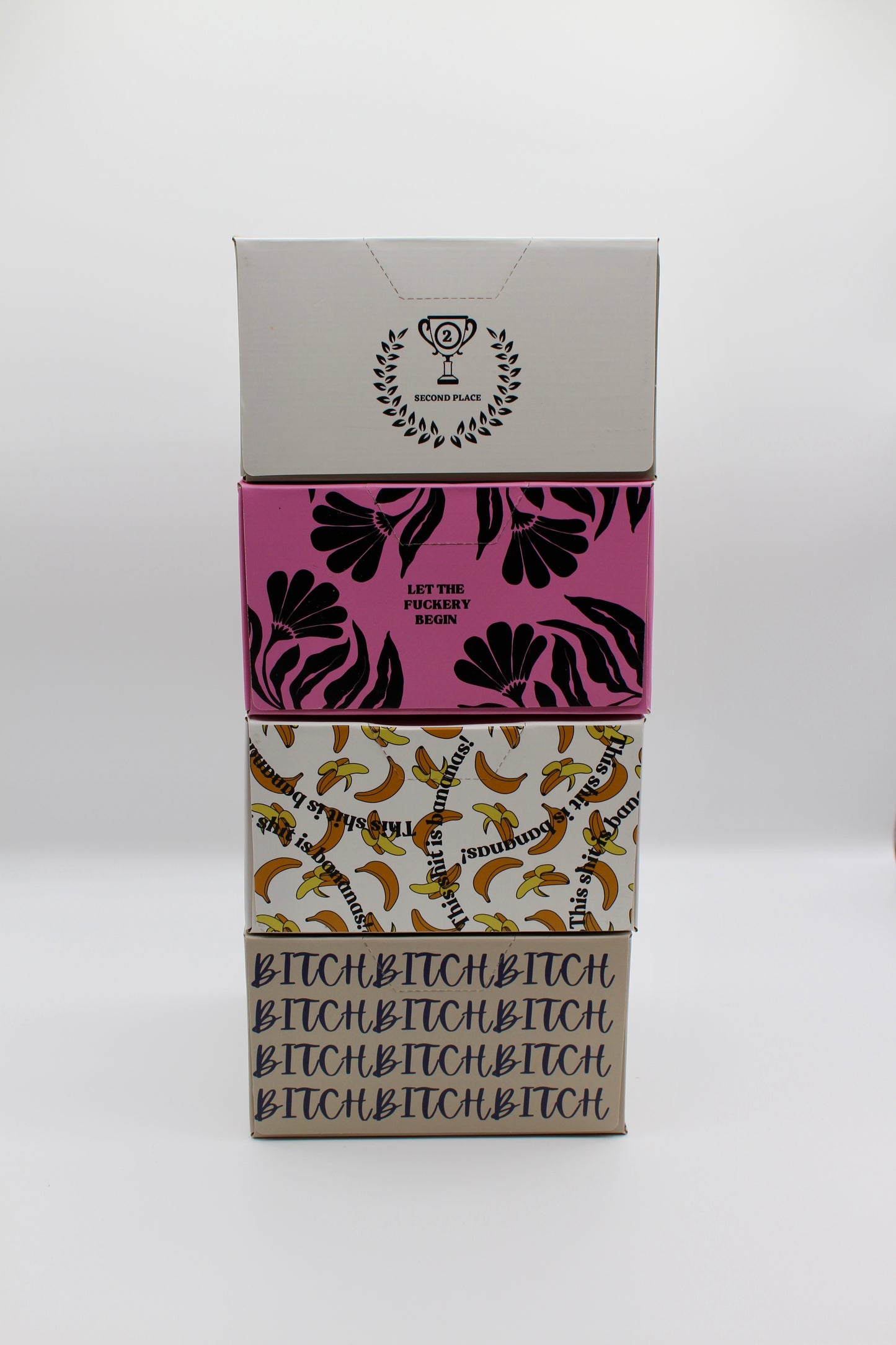 4 Box Package- Triple B, Second Place, Let It Begin, and Bananas Foil