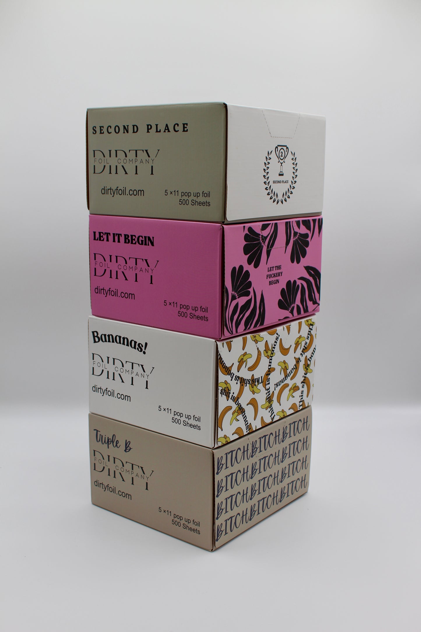 4 Box Package- Triple B, Second Place, Let It Begin, and Bananas Foil